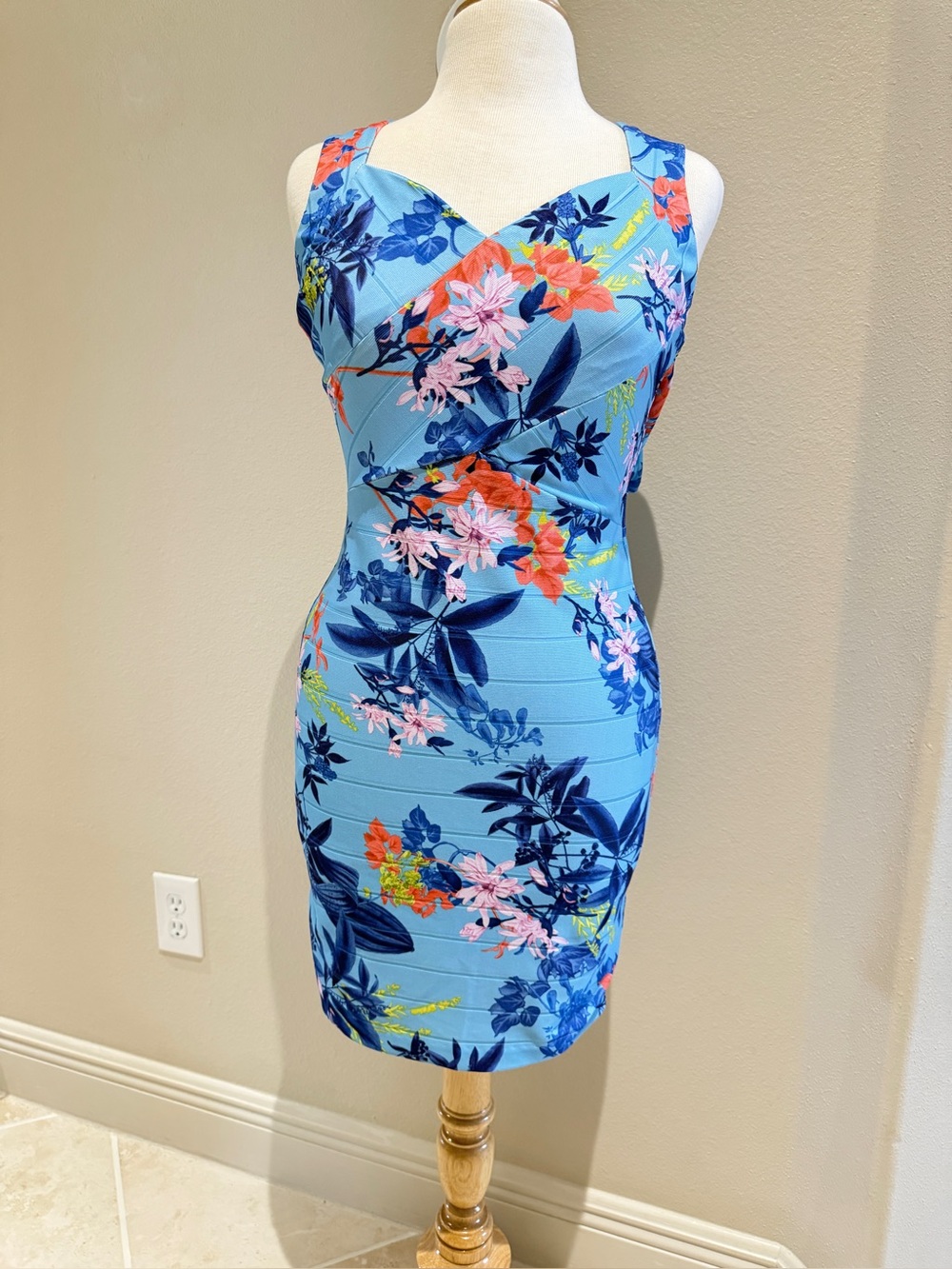 Guess Blue Satin Dress